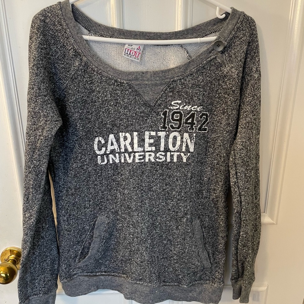 Cute Carleton University offshoulder Sweatshirt